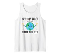 Guardar nuestro planeta Es el único planeta con cerveza Camiseta sin Mangas