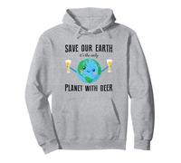Guardar nuestro planeta Es el único planeta con cerveza Sudadera con Capucha
