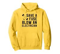 Guardar un fusible Soplar un electricista Trabajador eléctrico divertido Sudadera con Capucha