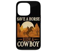 Guardar Un Paseo a Caballo Un Bowboy Wild West Southern Country Carcasa para iPhone 13 Pro