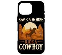 Guardar Un Paseo a Caballo Un Bowboy Wild West Southern Country Carcasa para iPhone 16 Pro MAX