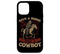 Guardar Un Paseo a Caballo Un Vaquero Rodeo Bull Western Howdy Cowboy Carcasa para iPhone 12/12 Pro