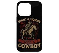 Guardar Un Paseo a Caballo Un Vaquero Rodeo Bull Western Howdy Cowboy Carcasa para iPhone 13 Pro