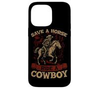 Guardar Un Paseo a Caballo Un Vaquero Rodeo Bull Western Howdy Cowboy Carcasa para iPhone 14 Pro MAX
