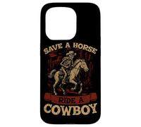 Guardar Un Paseo a Caballo Un Vaquero Rodeo Bull Western Howdy Cowboy Carcasa para iPhone 15 Pro