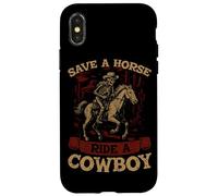 Guardar Un Paseo a Caballo Un Vaquero Rodeo Bull Western Howdy Cowboy Carcasa para iPhone X/XS
