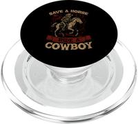 Guardar Un Paseo a Caballo Un Vaquero Rodeo Bull Western Howdy Cowboy PopSockets PopGrip para MagSafe