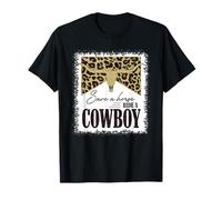 Guardar un paseo a caballo Un vaquero toro cráneo leopardo blanqueado Camiseta
