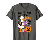 Guárdate los Caramelos, me llevaré Libros Duck Skeleton Camiseta