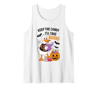 Guárdate los Caramelos, me llevaré Libros Duck Skeleton Camiseta sin Mangas