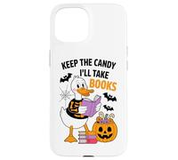 Guárdate los Caramelos, me llevaré Libros Duck Skeleton Carcasa para iPhone 15
