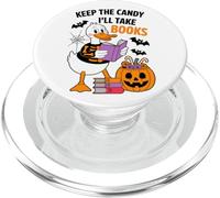 Guárdate los Caramelos, me llevaré Libros Duck Skeleton PopSockets PopGrip para MagSafe