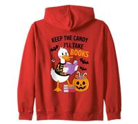 Guárdate los Caramelos, me llevaré Libros Duck Skeleton Sudadera con Capucha