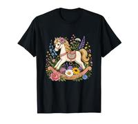 Guardería de carrusel de Flores Silvestres de Rocking Camiseta