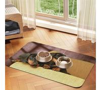 Guardería de la Raza de Perro Border Collie,Tapete Impermeable para Comida de Mascotas, manteles Individuales para Comida y Agua para Perros y Gatos, tapetes de Cuero sintético para Comida.,40x60cm