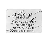 Guardería Guíame En Tu Verdad Felpudo Entrada Absorbente Felpudos Personalizado Alfombras para Dormitorio Accesorios para El Hogar Entradas 40 X 60Cm