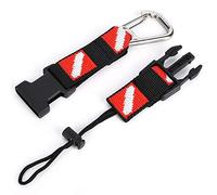 Guarderías de Engranajes de Buceo, 21x2.5cm/8.3x0.98in BCD Equipador Universal Conector de Aleta de máscara con el Clip de Seguridad de Cordones para la Pesca de Buceo