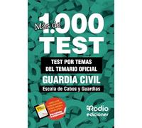 Guardia Civil 2024. Escala de Cabos y Guardias. Test del Temario Oficial. Más de mil preguntas tipo test (SIN COLECCION)