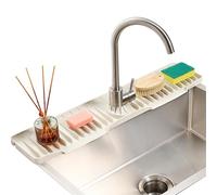 Guardia de agua del fregadero - 70 Cm Proteggi Schizzi En Silicona | Funzionalità Multiuso Protettivo Per Lavello | Per Cucina Casa Bagno Ristorante Piano Cucina Sottolavello Camper