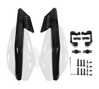 Guardia de mano-Protectores De Mano Manoplas, Motocicleta 7/8 Pulgadas 22 Mm Protector ABS Resistente A Caídas Universal Para Motocicleta Scooter De Bicicleta Eléctrica(blanco)