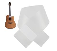 Guardia de rasguño de bajo, plato de scratch de la guitarra | Guardias de polvo de guitarra transparente Anti raspador | Accesorios musicales protectores de Fretboard, placa de protección, instalación