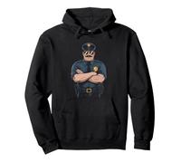 Guardia De Seguridad Vigilante Vintage Humor Retro Agente Sudadera con Capucha