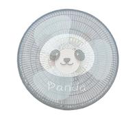 Guardia de ventilador eléctrico redondo cubierta de polvo de la red de malla segura para niños para niños liviables lavables a prueba de polvo el poliéster estirado ajustado la (Panda s m l)