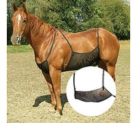 Guardia del vientre del caballo, Guardia del la mosca del caballo, Abdomen del caballo ajustable Protección ventilada Vientre transpirable Red cubierta alfombra para adultos Weiting