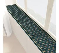 Guardia impermeable del alféizar de la ventana, Alfombrilla for alféizar de secado rápido, antideslizante doble cara, resistente a arañazos y desgaste, evita que las mascotas se rayen(Green,55x8IN)