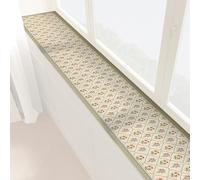 Guardia impermeable del alféizar de la ventana, Alfombrilla for alféizar de secado rápido, antideslizante doble cara, resistente a arañazos y desgaste, evita que las mascotas se rayen(Beige,79x4IN)