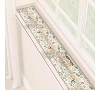 Guardia impermeable del alféizar de la ventana, Cubierta de alféizar, impermeable y fácil limpiar, a prueba polvo, resistente al calor, aceite, for mantener(Beige,39x8IN)