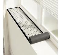 Guardia Impermeable del alféizar de la Ventana, Cubierta de Tierra diatomeas, Absorbente y Secado rápido, fácil Limpiar, Evita Que Gatos Perros se rasquen(290 x 20 x 1 cm)