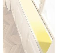 Guardia impermeable del alféizar de la ventana, Protector de borde, resistente al desgaste y duradero, tapete absorbente fino, parte inferior goma antideslizante, fácil cortar(Yellow,79x6IN)