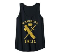 Guardia UCO Unidad Central Operativa Guardia Civil Española Camiseta sin Mangas, Mujer, Negro, M
