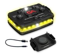 Guardian Angel Elite Series - Luz de seguridad, dispositivo de baliza (parte delantera amarilla y trasera amarilla) recargable, magnética, manos libres y luz LED para construcción, utilidad, remolque