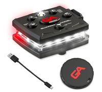 Guardian Angel Micro Series - Luces de seguridad (todas blancas delanteras y traseras rojas) | Linterna LED recargable, magnética y manos libres para pasear perros, ciclismo, senderismo, camping y