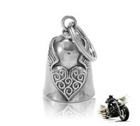 Guardian Bell - Campana para moto, diseño de ángel de la guarda, Melocotón Corazón Wings, Talla única