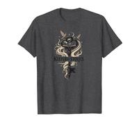 Guardián de Las Historias: Clave mágica para los reinos literarios Camiseta, Hombre, Jaspeado Oscuro, L