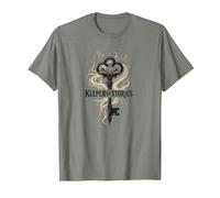 Guardián de Las Historias: Clave mágica para los reinos literarios Camiseta, Hombre, Verde Militar Jaspeado, XL