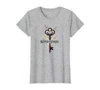 Guardián de Las Historias: Clave mágica para los reinos literarios Camiseta, Mujer, Gris Jaspeado, L