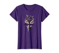 Guardián de Las Historias: Clave mágica para los reinos literarios Camiseta, Mujer, Morado, L
