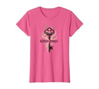 Guardián de Las Historias: Clave mágica para los reinos literarios Camiseta, Mujer, Rosa Jaspeado, L