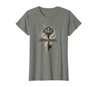 Guardián de Las Historias: Clave mágica para los reinos literarios Camiseta, Mujer, Verde Militar Jaspeado, L