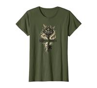 Guardián de Las Historias: Clave mágica para los reinos literarios Camiseta, Mujer, Verde Oliva, L