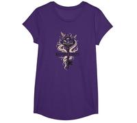 Guardián de Las Historias: Clave mágica para los reinos literarios Camiseta, Niñas, Morado, L