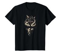 Guardián de Las Historias: Clave mágica para los reinos literarios Camiseta, Niños, Negro, 2 años