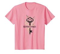 Guardián de Las Historias: Clave mágica para los reinos literarios Camiseta, Niños, Rosado, 6 años