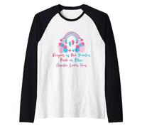 Guardián del género Auntie Loves You Baby Anuncio tía Camiseta Manga Raglan