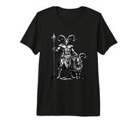 Guardián demoníaco Azazel y su compañero de Cabra Camiseta Premium