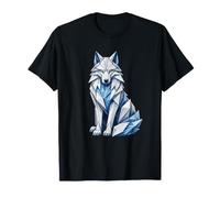 Guardián geométrico del Desierto Azul del Lobo ártico Camiseta